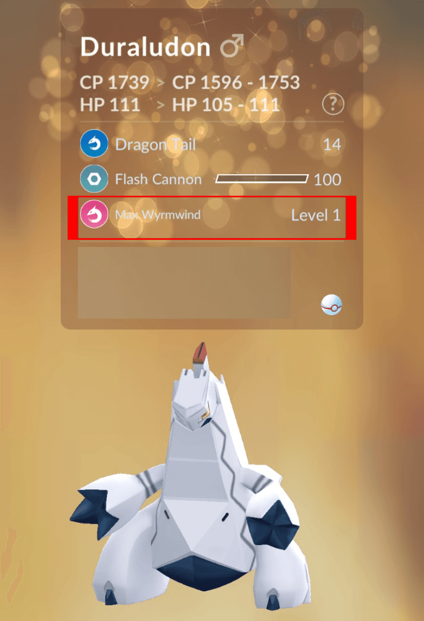 Dynamax move verification - look for the red border around the Max move
